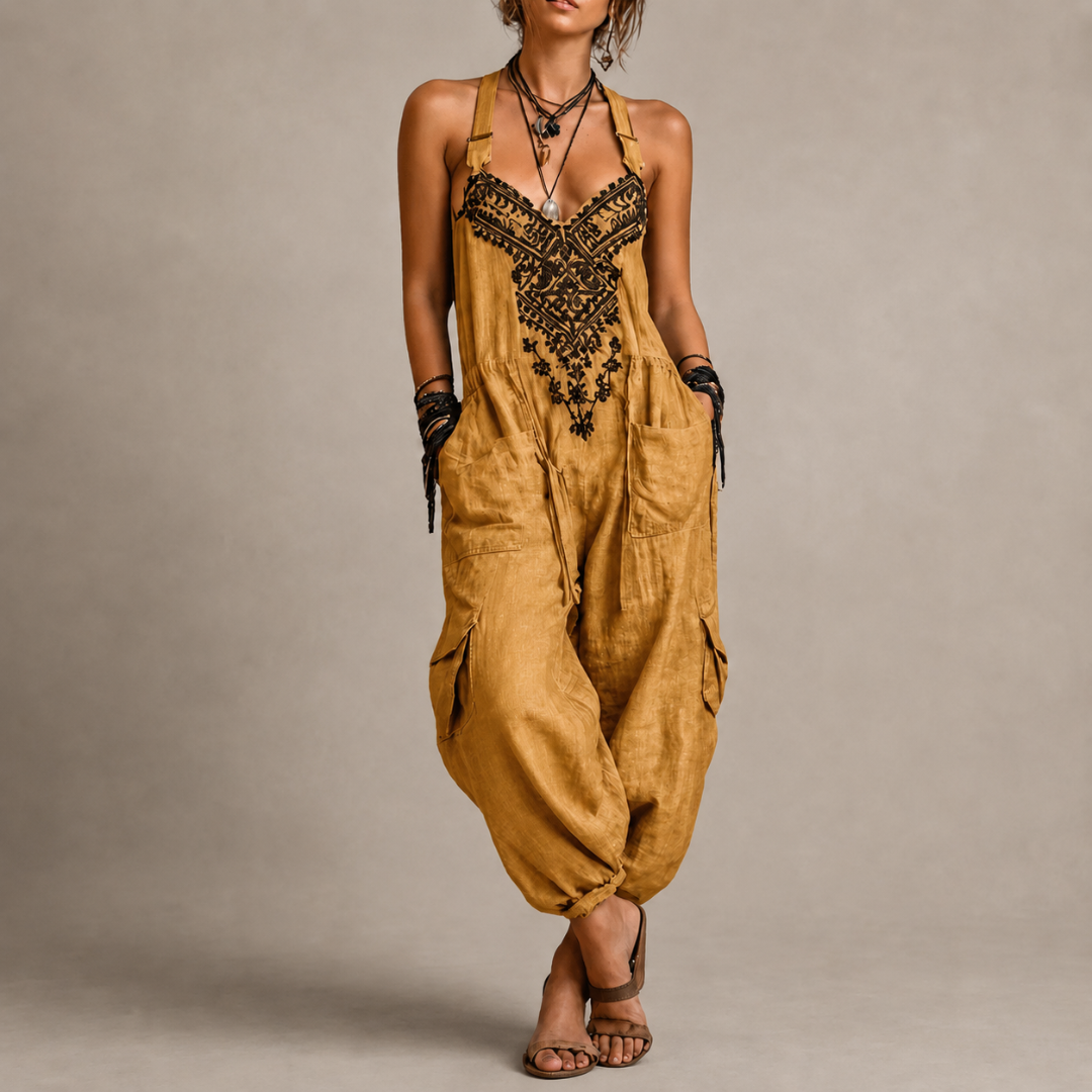 Frances™ Bohemian Embroidered Jumpsuit