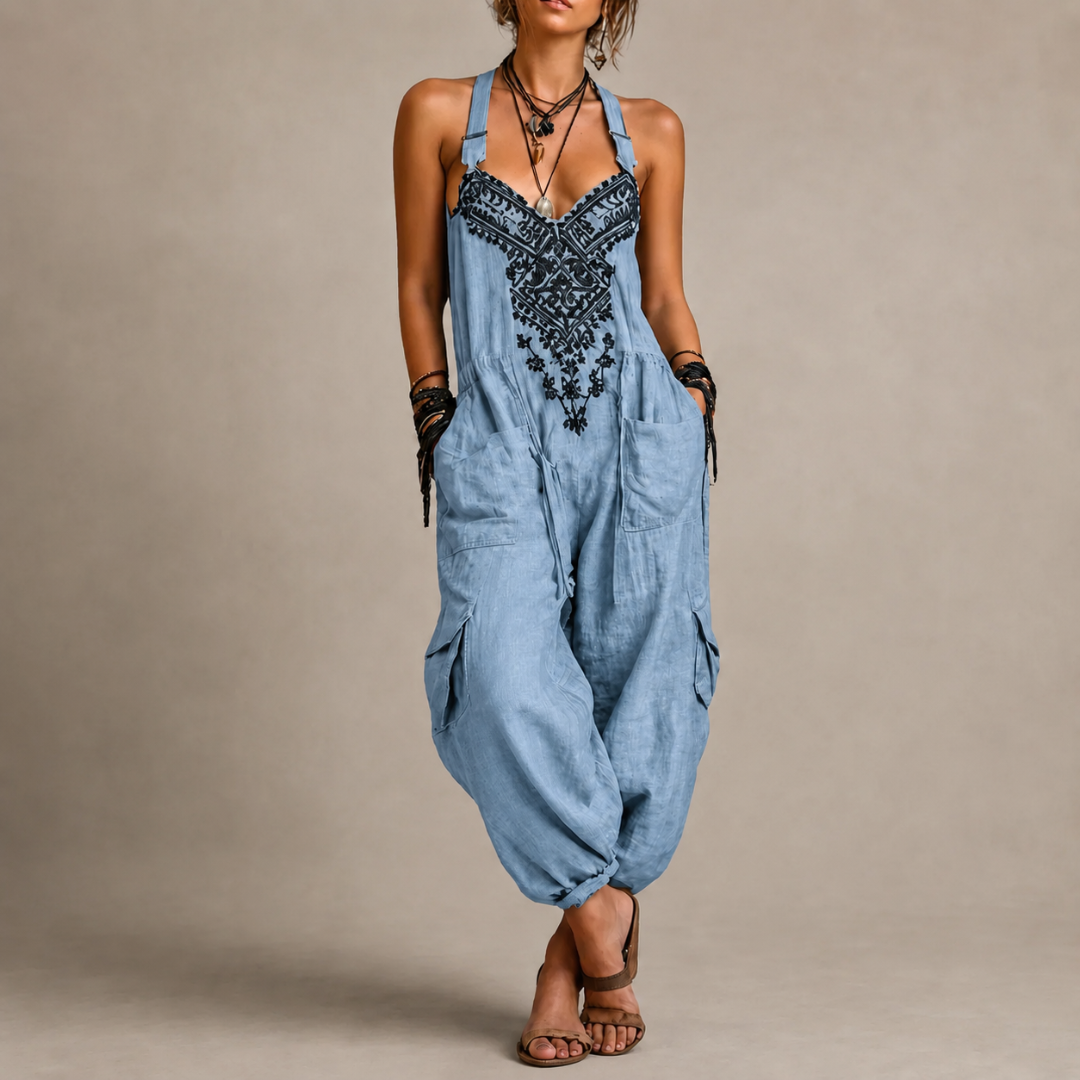 Frances™ Bohemian Embroidered Jumpsuit