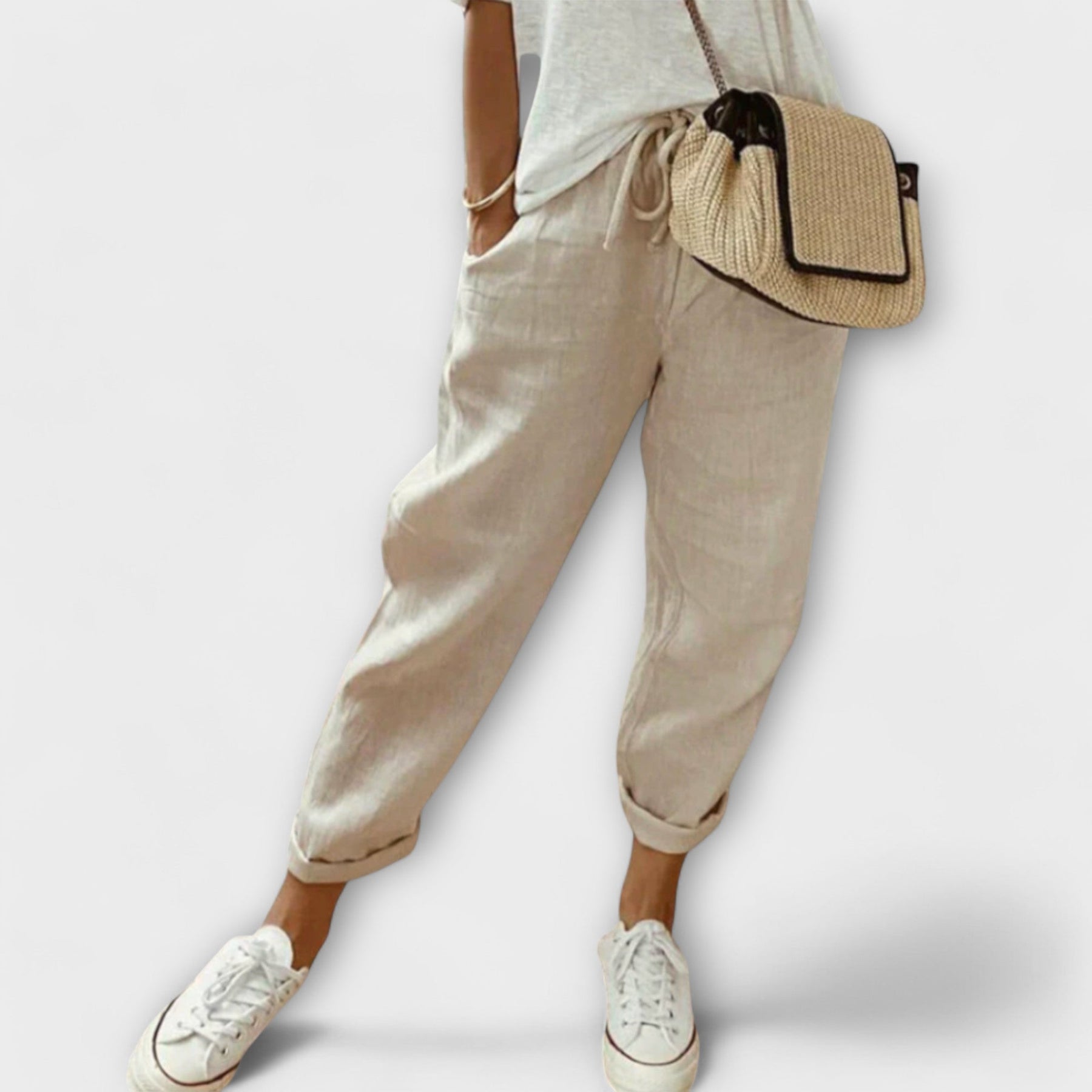 Ella™ Elegant cotton-linen pants