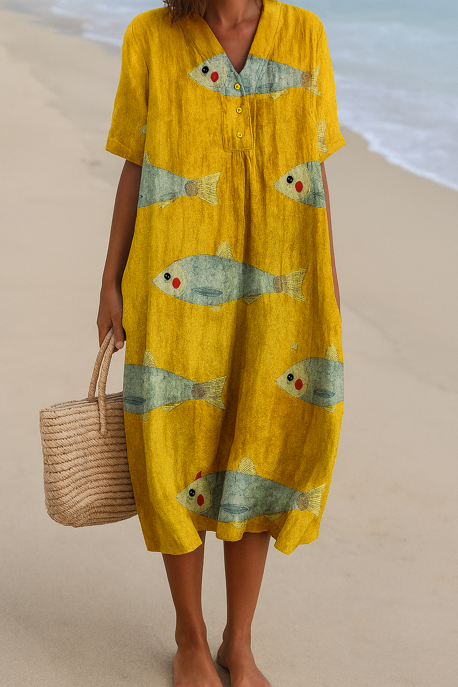 Agnes - Artistically Inspired Cotton Dress