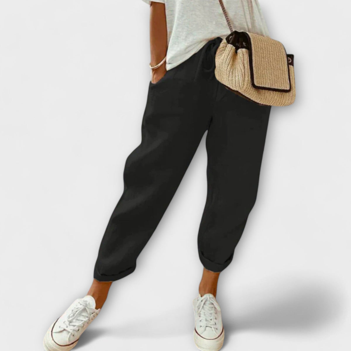 Ella™ Elegant cotton-linen pants