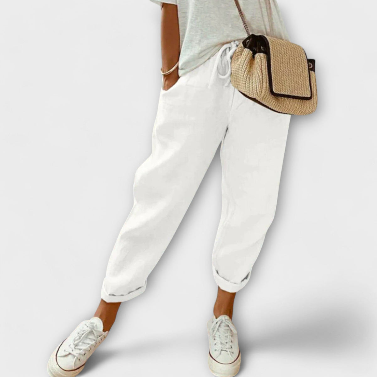 Ella™ Elegant cotton-linen pants