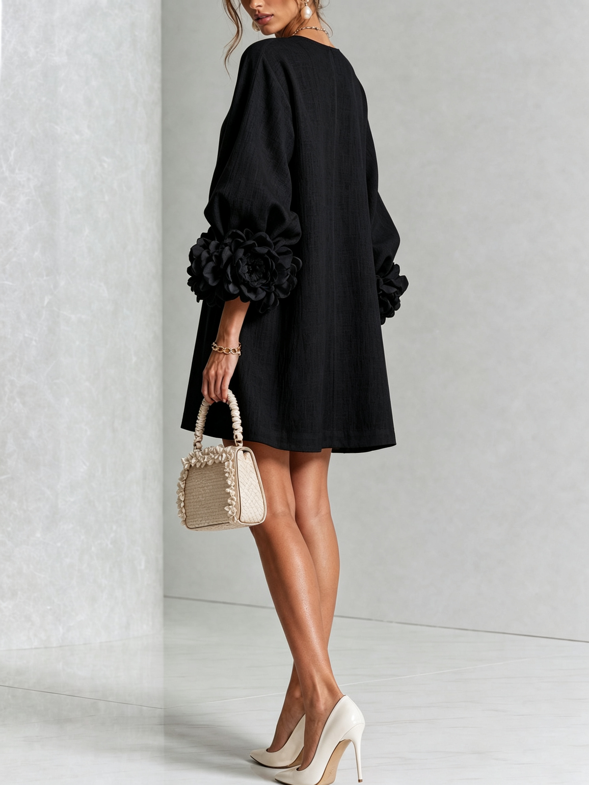 Julianna™ Elegant Button-Down Mini Dress