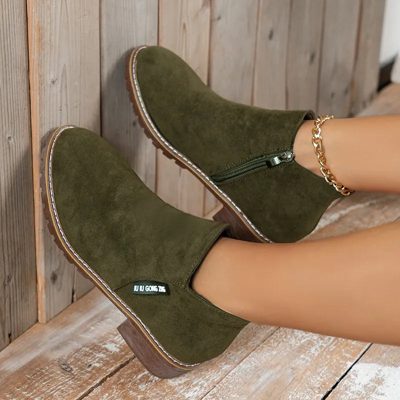 Mary™ Thick Sole Ankle Boots